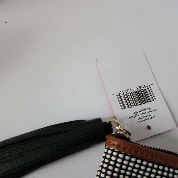 New with tag Kate Spade Ash Street Flower Applique Clutch Purse Wristlet Bag - Picture 7 of 15